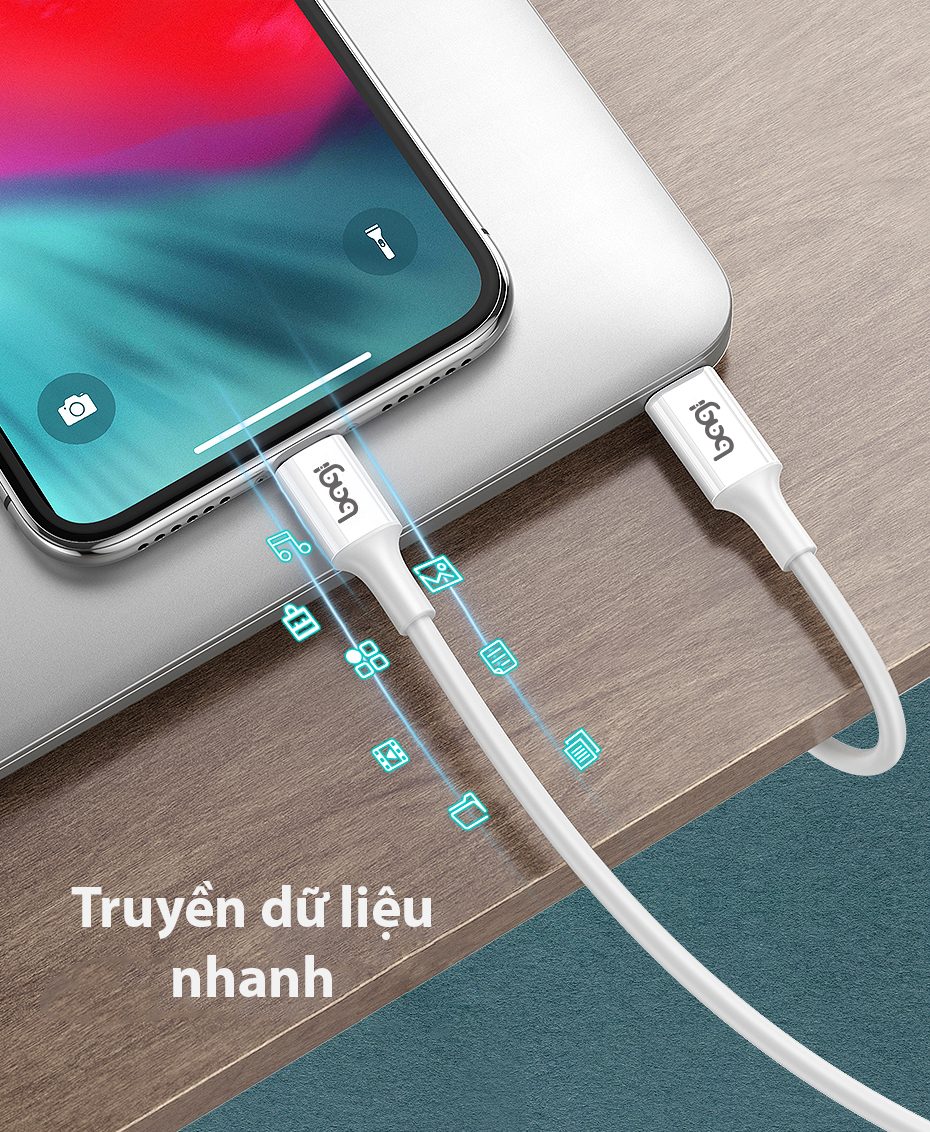 Cáp sạc nhanh Type C to Lightning dây dù Bagi PD 35W dài 1m PD-I100 – ảnh 11