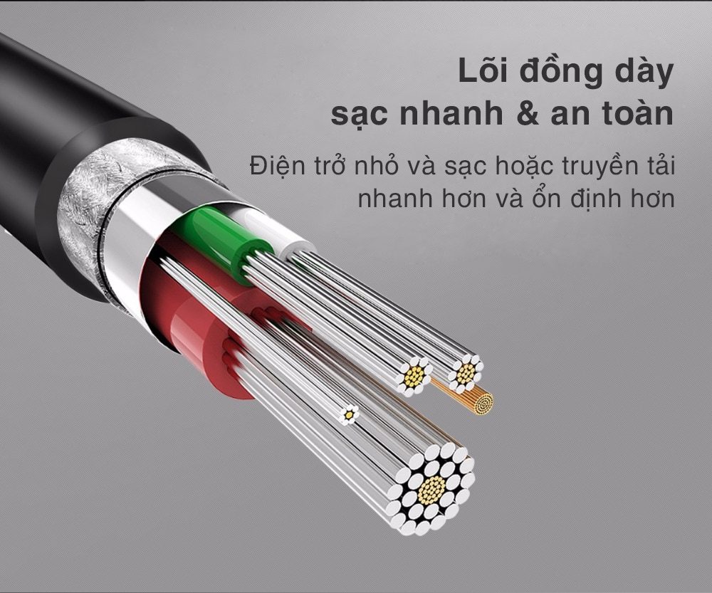 Cáp sạc Lightning Bagi tiêu chuẩn dài 1,2m TC120 - ảnh 11