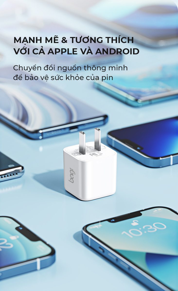 Củ sạc nhanh Bagi 1 cổng PD công nghệ GaN PD30n – ảnh 8