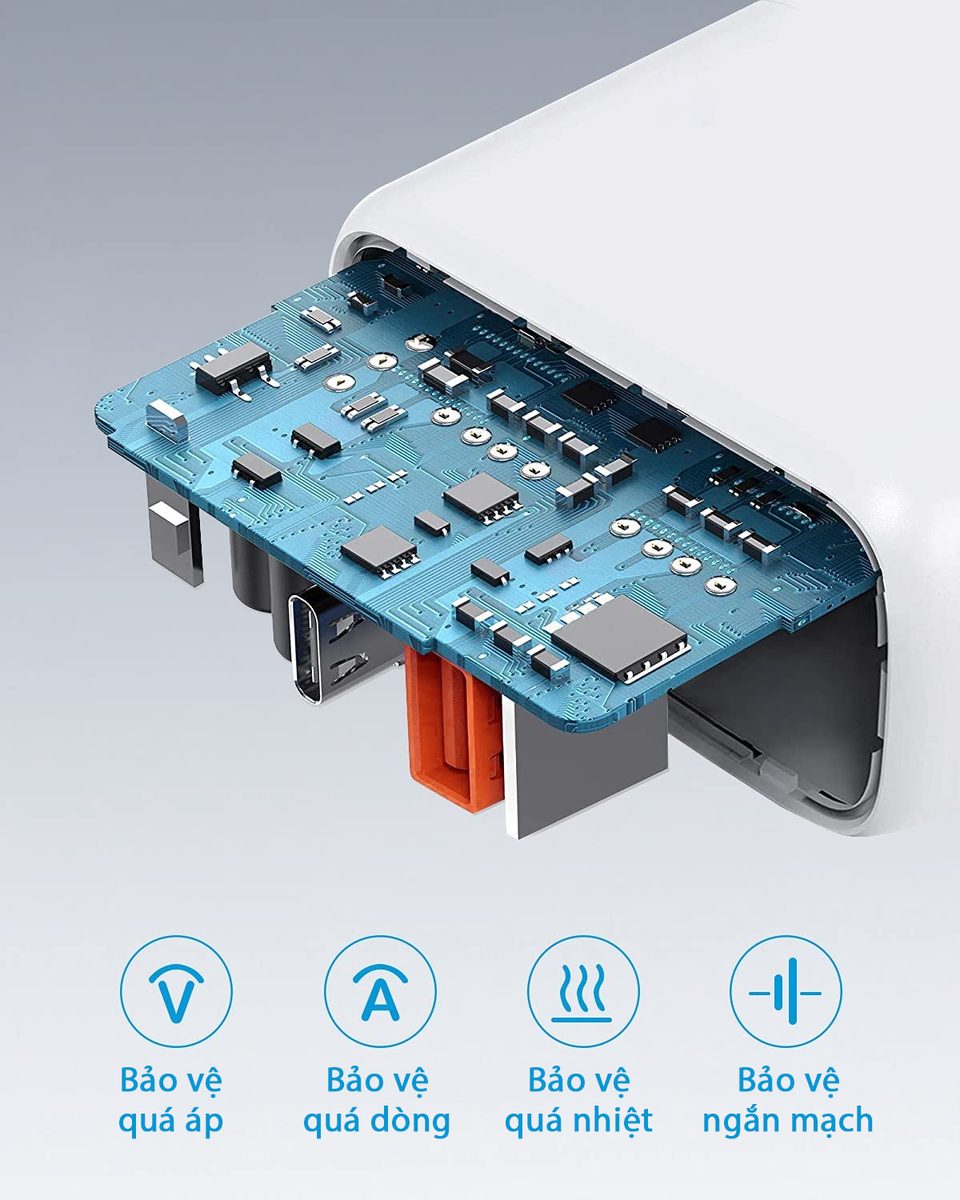 Củ sạc nhanh Bagi 30W 2 cổng USB Type-C PD30W - ảnh 8