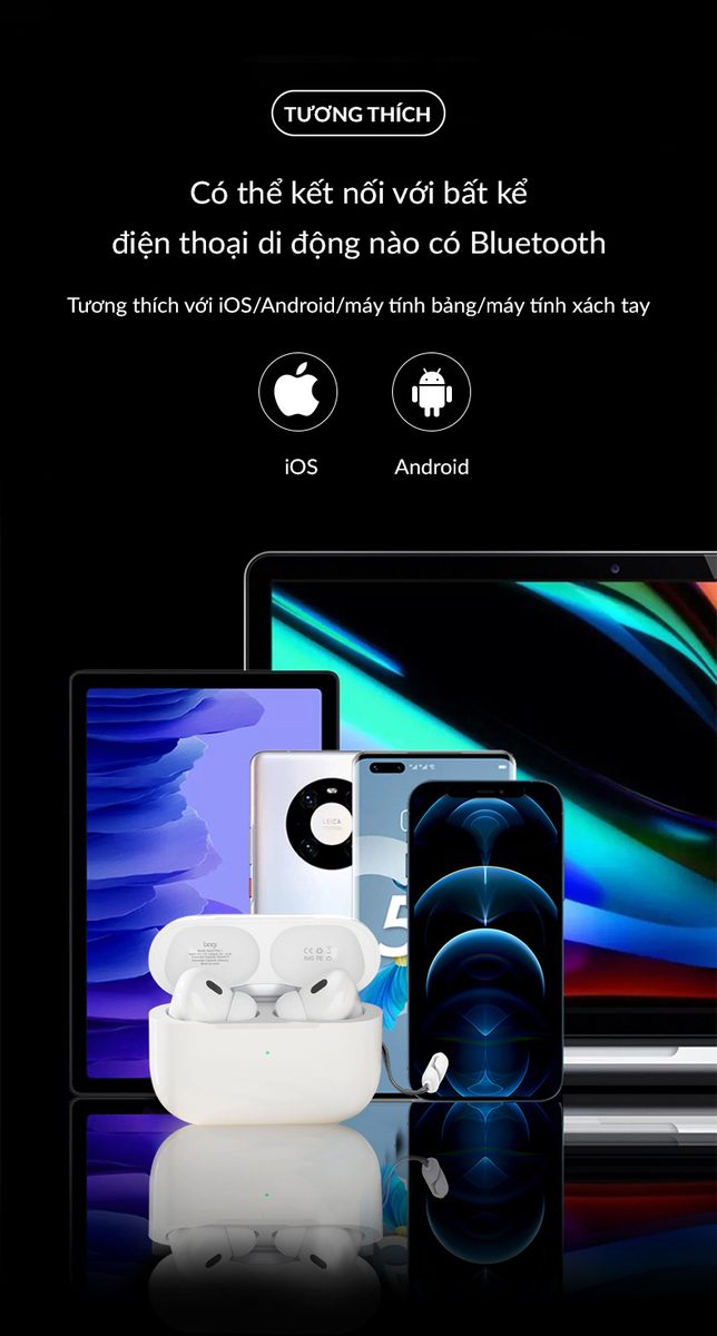 Tai nghe Bluetooth BAGI PRO 1 tăng cường bass cao cấp - ảnh 3