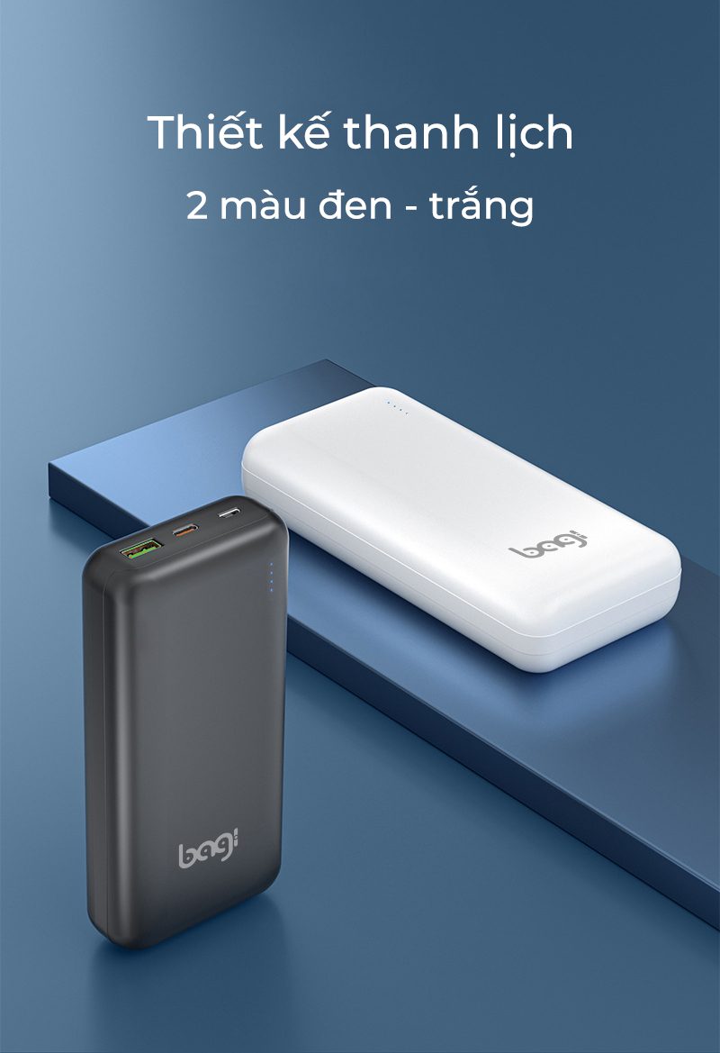 Pin sạc dự phòng nhanh Bagi 20.000mAh P20 - ảnh 8