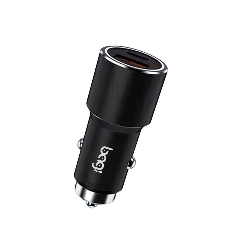 Củ sạc nhanh ôtô 2 cổng- Usb + Type C PD20W Bagi – ảnh 2