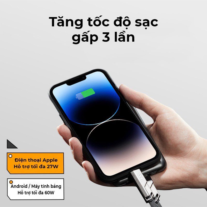 4in1 Sạc nhanh tiện lợi PD4in1 BAGI   - ảnh 3