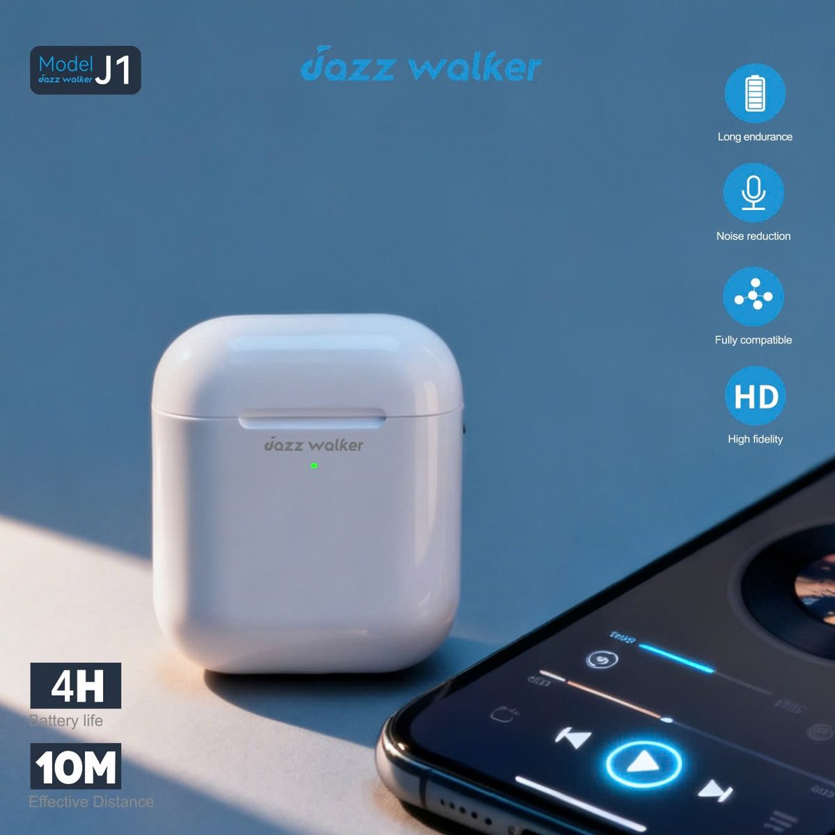Tai Nghe Không Dây Bluetooth Jazzwalker J1 – Âm Thanh Tinh Tế, Trọn Vẹn Mọi Khoảnh Khắc
