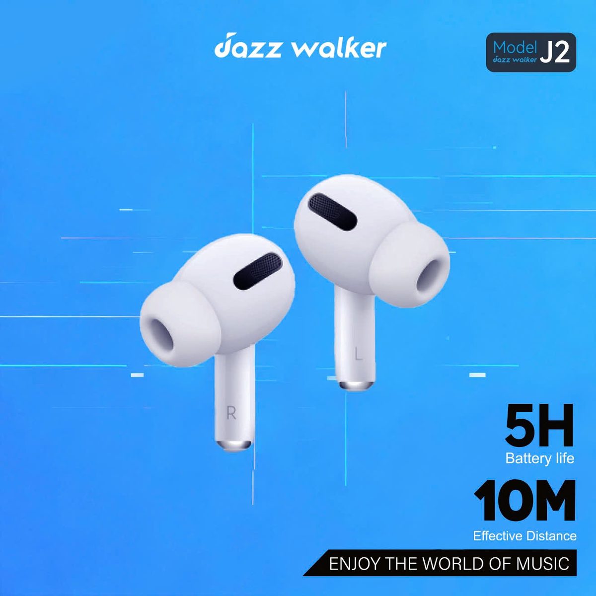 Tai Nghe Không Dây Bluetooth Jazzwalker J2 – Đỉnh Cao Âm Thanh & Công Nghệ Lọc Ồn