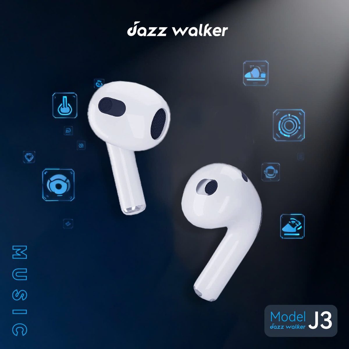 Tai Nghe Không Dây Bluetooth Jazzwalker J3 - Âm Thanh Studio, Thiết Kế Thời Trang