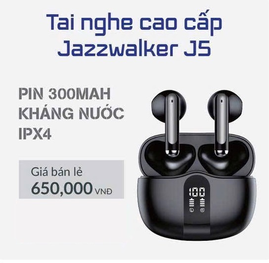 Tai Nghe Không Dây Bluetooth Jazzwalker J5 – Màn Hình LED Báo Pin, Âm Thanh Mạnh Mẽ – ảnh 2
