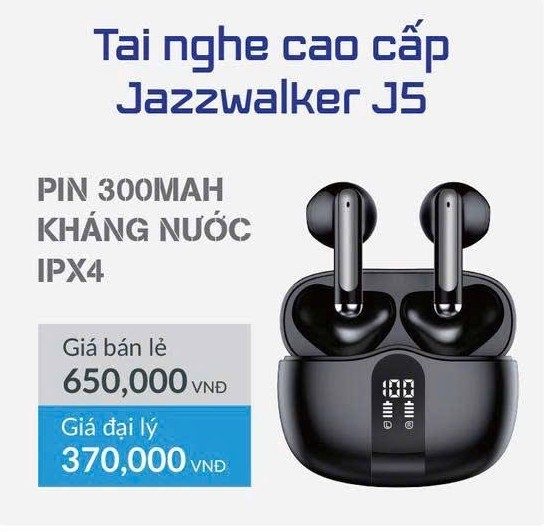 Tai Nghe Không Dây Bluetooth Jazzwalker J5 – Màn Hình LED Báo Pin, Âm Thanh Mạnh Mẽ - ảnh 2