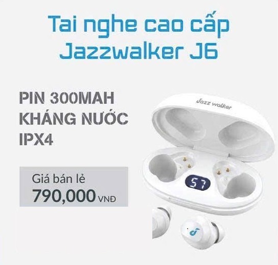 Tai Nghe Không Dây Bluetooth Jazzwalker J6 – Nhỏ Gọn, Màn Hình LED, Kháng Nước IPX4 – ảnh 2