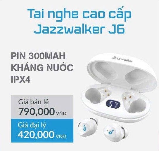 Tai Nghe Không Dây Bluetooth Jazzwalker J6 – Nhỏ Gọn, Màn Hình LED, Kháng Nước IPX4 - ảnh 2