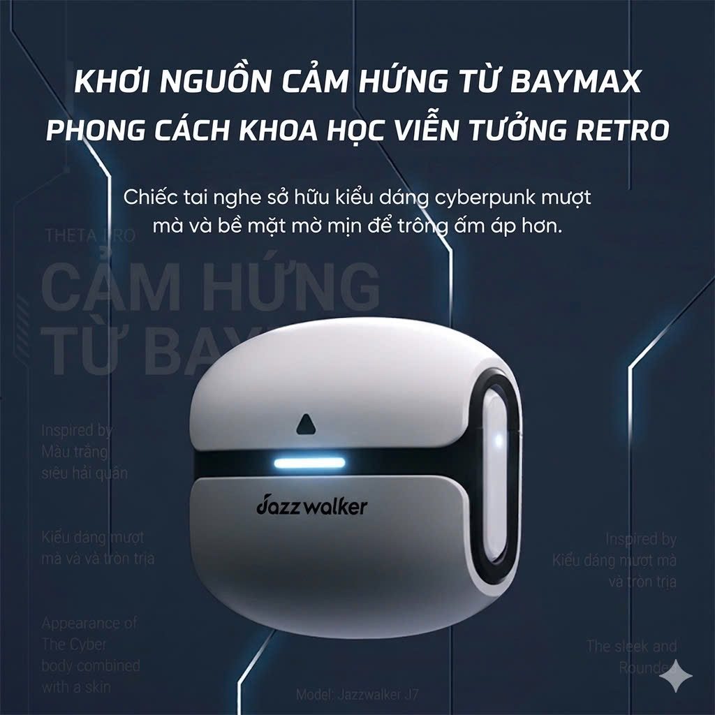 Tai Nghe Không Dây Bluetooth Jazzwalker J7 – Âm Thanh Đỉnh Cao, Tự Do Chuyển Động